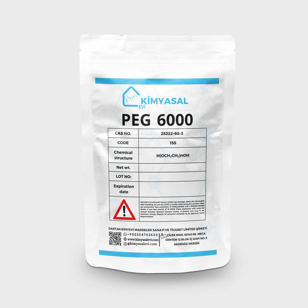 155 POLYETHYLENE GLYCOL 6000 - POLİETİLEN GLİKOL 6000 (PEG-6000)