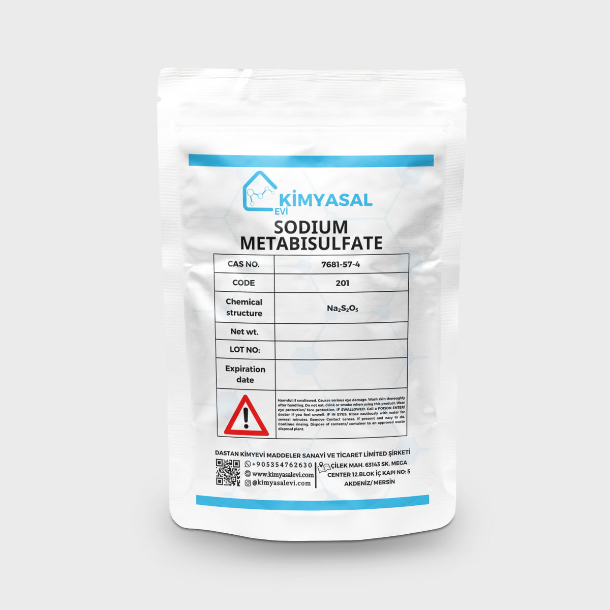 201 SODIUM METABISULFITE - SODYUM METABİSÜLFİT
