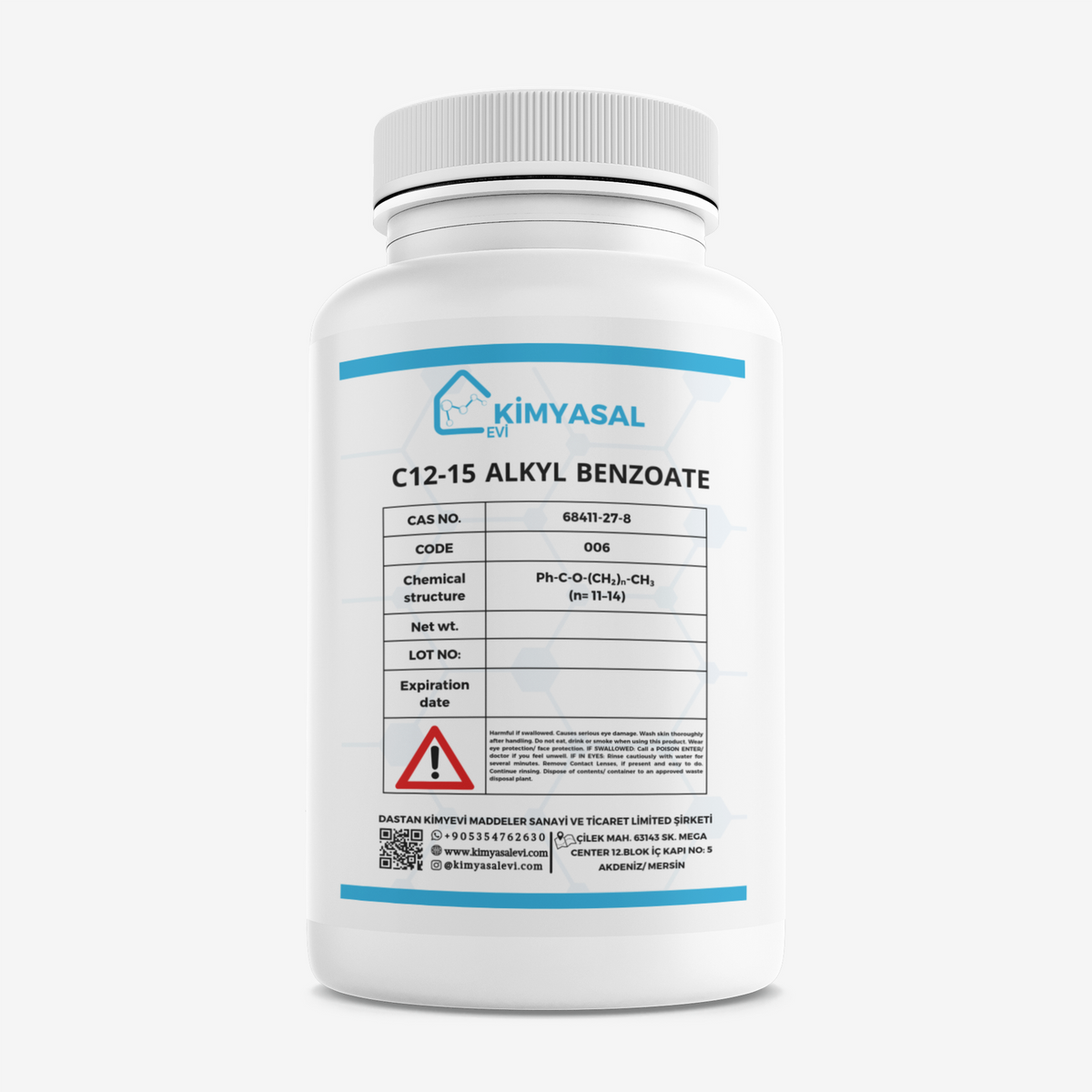 006 C12-15 Alkil Benzoat - C12-15 Alkyl Benzoate Ürün ana görseli