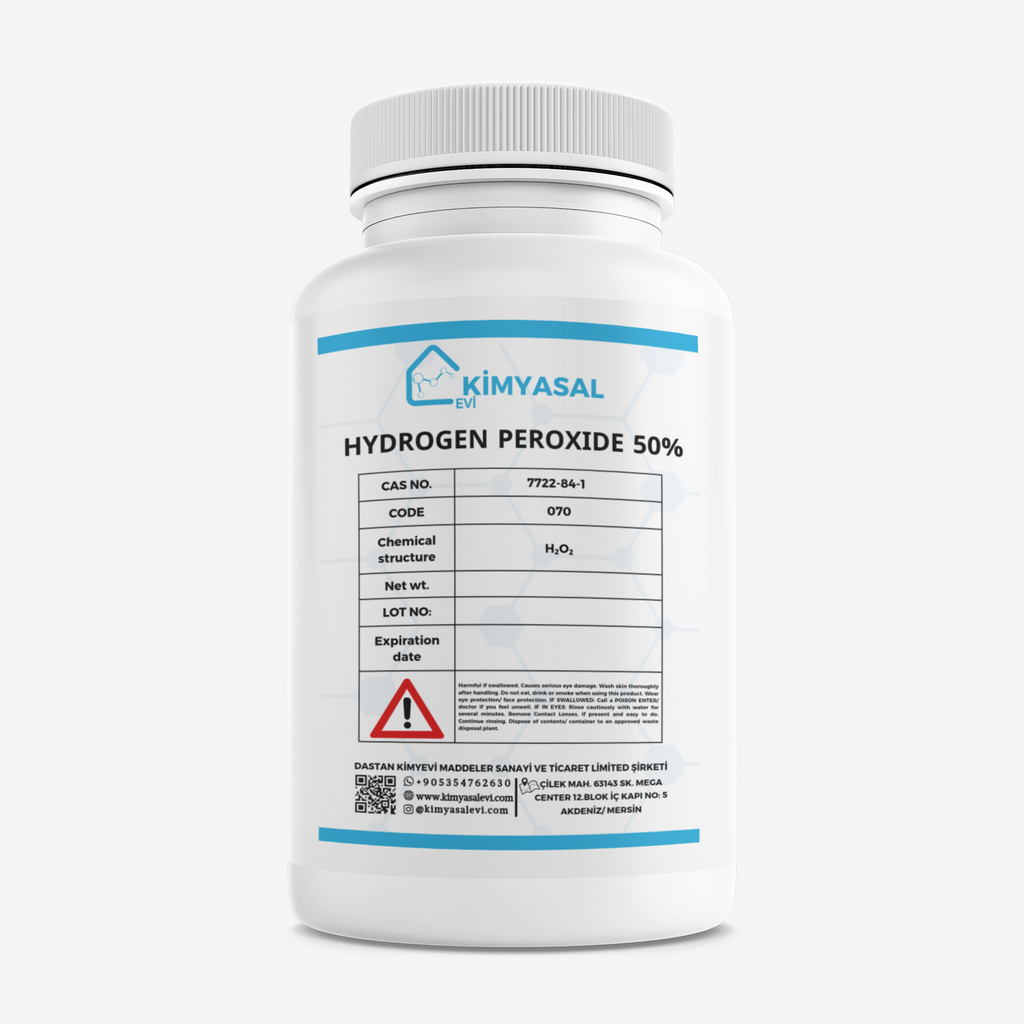 070 Hidrojen Per oksit %50 - oksijenli Su-Hydrogen peroxide 50%